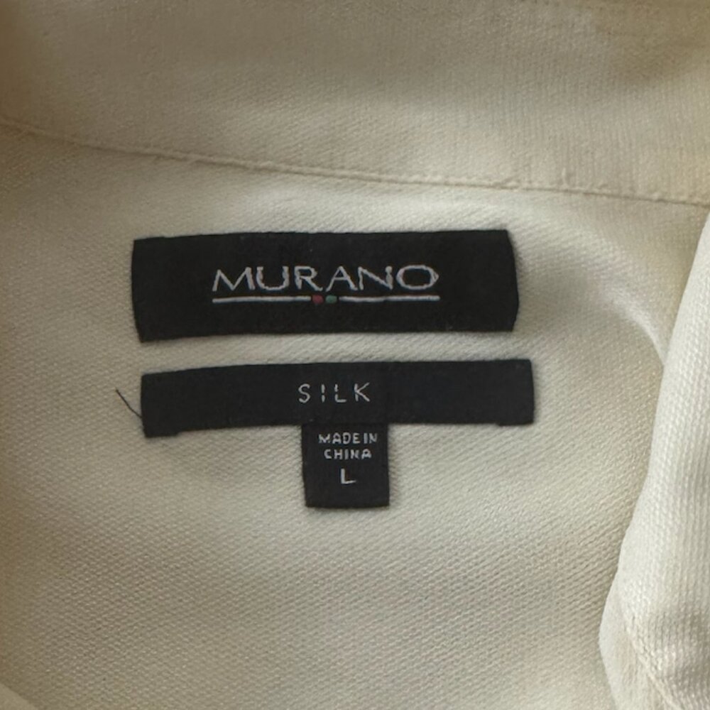 Men's Murano Yellow 100% Silk Button up Short Sleeve Shirt - Picture 3 of 5